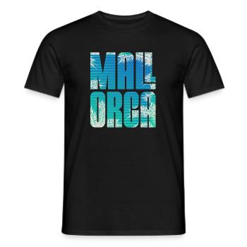 Mallorca Urlaub - Männer T-Shirt - Schwarz - Vorne - AI Model Male 178 light (178cm)
