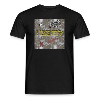 I Like Tit's - Shop WoW - Men's T-Shirt - black - Front - AI Model Male 178 light (178cm)