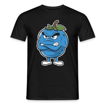 Blaubeere - Männer T-Shirt - Schwarz - Vorne - AI Model Male 178 light (178cm)