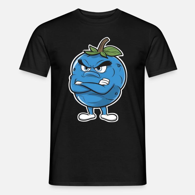 Blaubeere - Männer T-Shirt - Schwarz