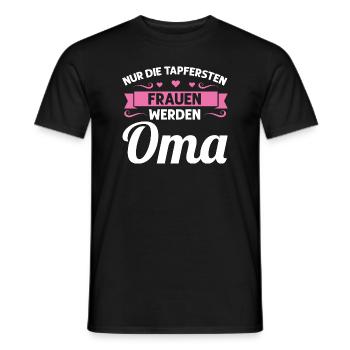 Oma Mutter Tag Omi Geschenk - Männer T-Shirt - Schwarz - Vorne - AI Model Male 178 light (178cm)