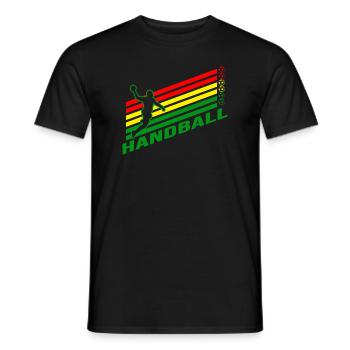 Handball Handballfan Sprungwurf Handballer - Männer T-Shirt - Schwarz - Vorne - AI Model Male 178 light (178cm)