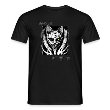 Cthulhu Cat - Men's T-Shirt - black - Front - AI Model Male 178 light (178cm)
