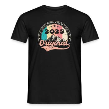 Geburtstagsgeschenk 2025 Frauen | Jahrgang 2025 - Männer T-Shirt - Schwarz - Vorne - AI Model Male 178 light (178cm)
