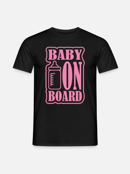 Bambino a bordo - T-shirt uomo - nero