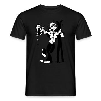 Après-Ski-Mädchen - Männer T-Shirt - Schwarz - Vorne - AI Model Male 178 light (178cm)