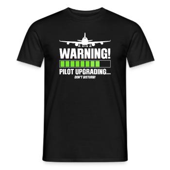 Pilot Pilot Flugzeug Geschenk - Männer T-Shirt - Schwarz - Vorne - AI Model Male 178 light (178cm)
