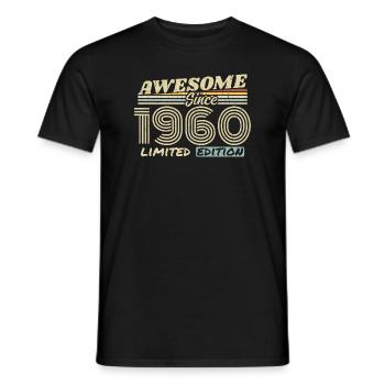 Vintage 1960er Jahre Retro - 1960er Jahre Geburtstagsgeschenk - Männer T-Shirt - Schwarz - Vorne - AI Model Male 178 light (178cm)