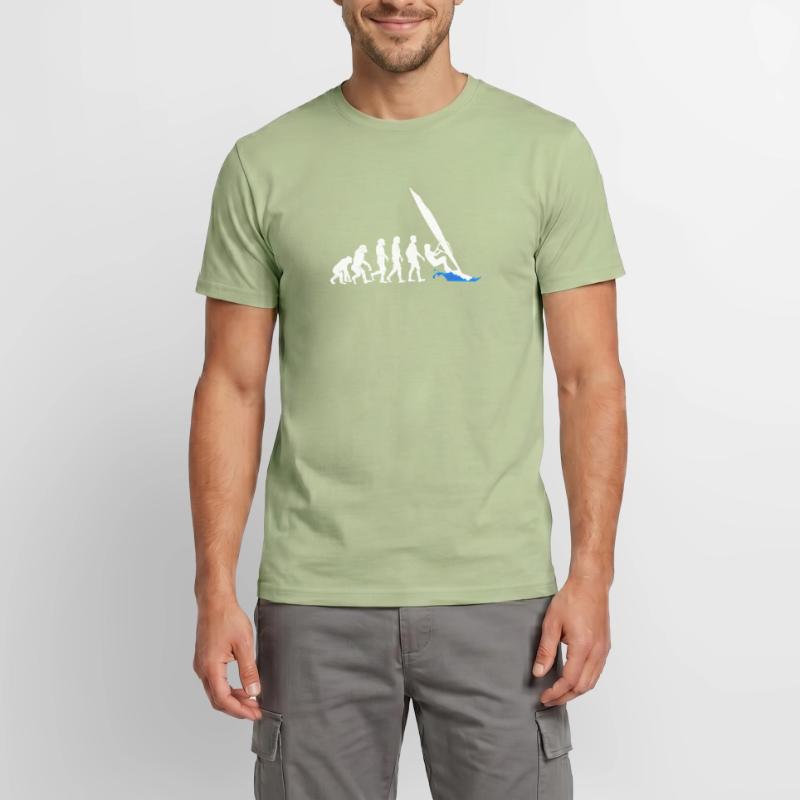Evolution de l'évolution de la planche à voile T-shirt homme
