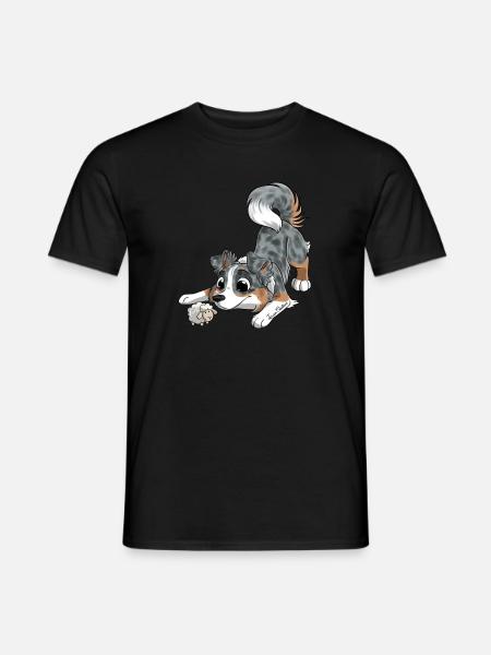 The cutest Australian Shepherd - Men's T-Shirt - black