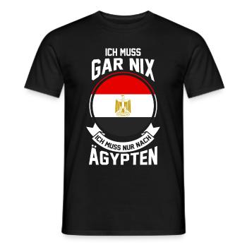 Ägypten Ägypter Ägyptisch Hurghada Ägyptische Flag - Männer T-Shirt - Schwarz - Vorne - AI Model Male 178 light (178cm)