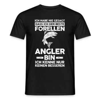 Angeln Forellen Angler - Männer T-Shirt - Schwarz - Vorne - AI Model Male 178 light (178cm)