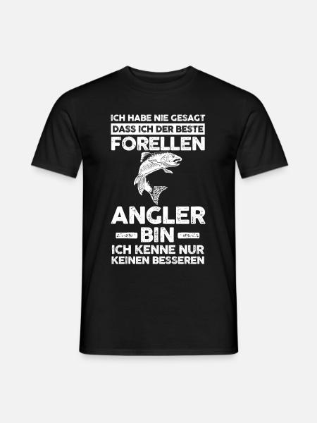 Angeln Forellen Angler - Männer T-Shirt - Schwarz