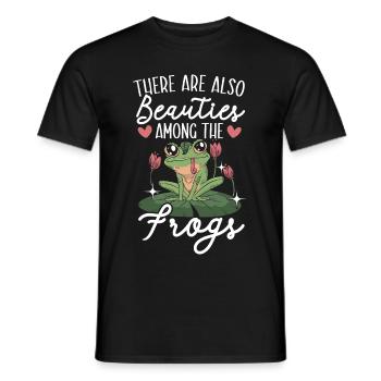 There are also beauties among the frogs Froggy - Men's T-Shirt - black - Front - AI Model Male 178 light (178cm)