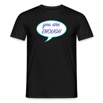 Du bist genug, Gleichberechtigung homosexuell - Männer T-Shirt - Schwarz - Vorne - AI Model Male 178 light (178cm)