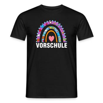 Vorschule Regenbogen Vorschüler Geschenk - Männer T-Shirt - Schwarz - Vorne - AI Model Male 178 light (178cm)