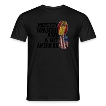 Spanisch Spanien Spanische Wurzeln Geschenk - Männer T-Shirt - Schwarz - Vorne - AI Model Male 178 light (178cm)