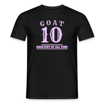 10 ZIEGEN - Männer T-Shirt - Schwarz - Vorne - AI Model Male 178 light (178cm)