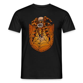 Cobweb Tarantula Gift Chest Pocket Spider - Men's T-Shirt - black - Front - AI Model Male 178 light (178cm)