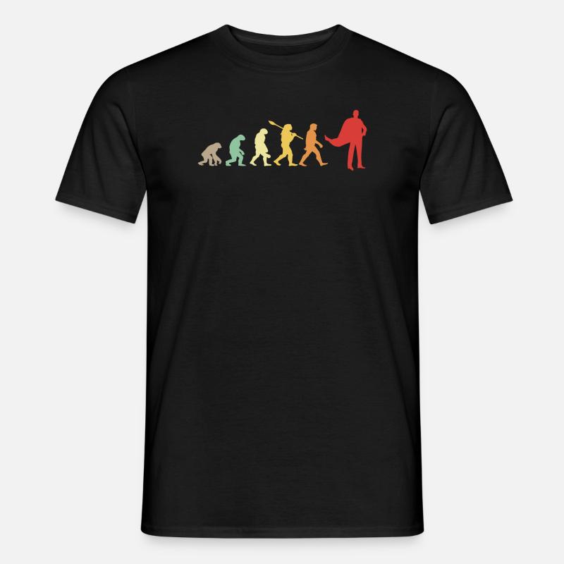 Darwin evolution for Supermans 🦸 ♂️ - Men’s T-shirt - black