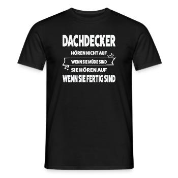 Dachdecker Beruf Dachdeckermeister Geschenk - Männer T-Shirt - Schwarz - Vorne - AI Model Male 178 light (178cm)