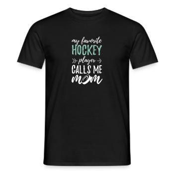 Hockey Mom Mutter Eishockey Spieler Coach - Männer T-Shirt - Schwarz - Vorne - AI Model Male 178 light (178cm)