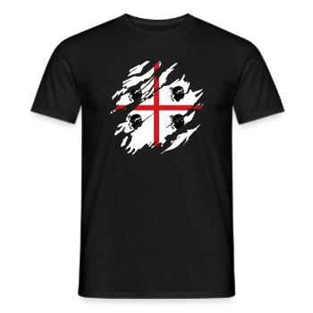 Sardinia Flag Scratch Sardinian Flag Sardegna - Men's T-Shirt - black - Front - AI Model Male 178 light (178cm)