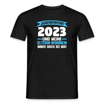 Jugendweihe Party Geschenk - Männer T-Shirt - Schwarz - Vorne - AI Model Male 178 light (178cm)