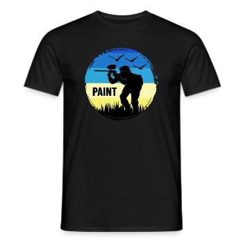 Paintball Paintballspieler Gotcha-world - Männer T-Shirt - Schwarz - Vorne - AI Model Male 178 light (178cm)