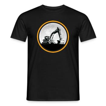 Excavator Excavator Driver Construction Site Excavator Shovel - Men's T-Shirt - black - Front - AI Model Male 178 light (178cm)