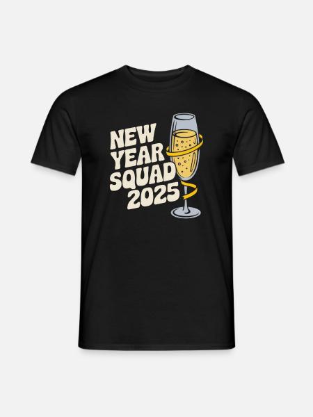 New Year Squad 2025 - Men's T-Shirt - black