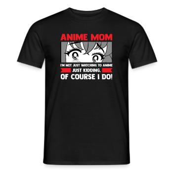 anime merch Anime anime mom Geschenk - Männer T-Shirt - Schwarz - Vorne - AI Model Male 178 light (178cm)