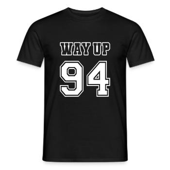 Way Up 94 Jahrgang Geburtstag Jubiläum 1994 - Männer T-Shirt - Schwarz - Vorne - AI Model Male 178 light (178cm)