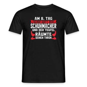 Schuhmacher Beruf Schuhe Geschenk - Männer T-Shirt - Schwarz - Vorne - AI Model Male 178 light (178cm)