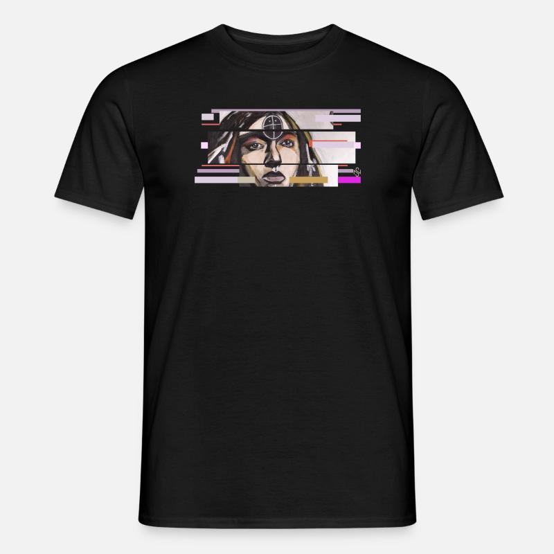 Dolmengöttin Langeneichstädt - Männer T-Shirt - Schwarz
