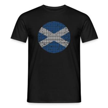Schottland Flagge Schottische Fahne Alba GB UK - Männer T-Shirt - Schwarz - Vorne - AI Model Male 178 light (178cm)