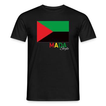 Mada Style Drapeau Mrtinque et Couleur Rasta - T-shirt homme - noir - Devant - AI Model Male 178 light (178cm)
