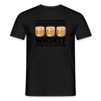 Whiskey trinken Whiskey trinken Whiskey Geschenk - Männer T-Shirt - Schwarz - Vorne - AI Model Male 178 light (178cm)