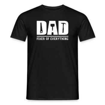 Dad - Fixer Of Everything Dad Gift - T-shirt homme - noir - Devant - AI Model Male 178 light (178cm)