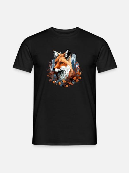 Fuchs Füchse für einen Fuchs Fan - Männer T-Shirt - Schwarz