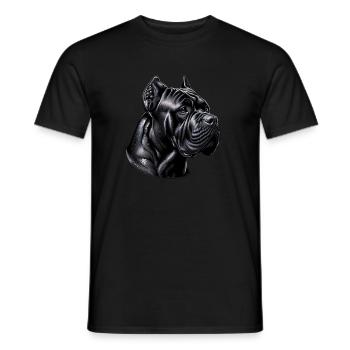 Majestätische Cane Corso Porträts - Männer T-Shirt - Schwarz - Vorne - AI Model Male 178 light (178cm)