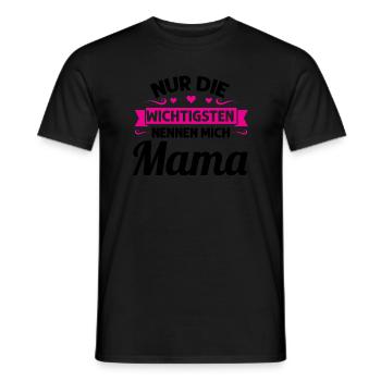 Mutter Mutter Tag Mama Geschenk - Männer T-Shirt - Schwarz - Vorne - AI Model Male 178 light (178cm)