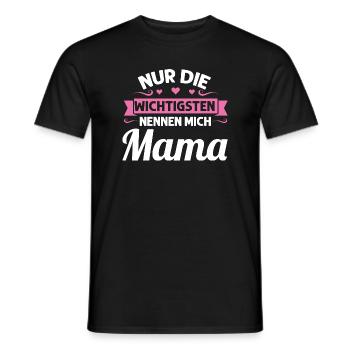 Mutter Mutter Tag Mama Geschenk - Männer T-Shirt - Schwarz - Vorne - AI Model Male 178 light (178cm)
