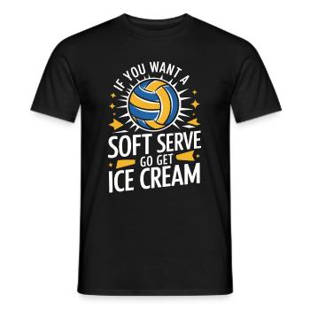 Volleyball Player Beach Volleyball Volleyball Player S - Men's T-Shirt - black - Front - AI Model Male 178 light (178cm)