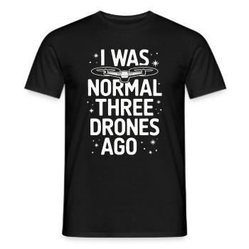 Dronen Pilot Quadrocopter Drone - Männer T-Shirt - Schwarz - Vorne - AI Model Male 178 light (178cm)