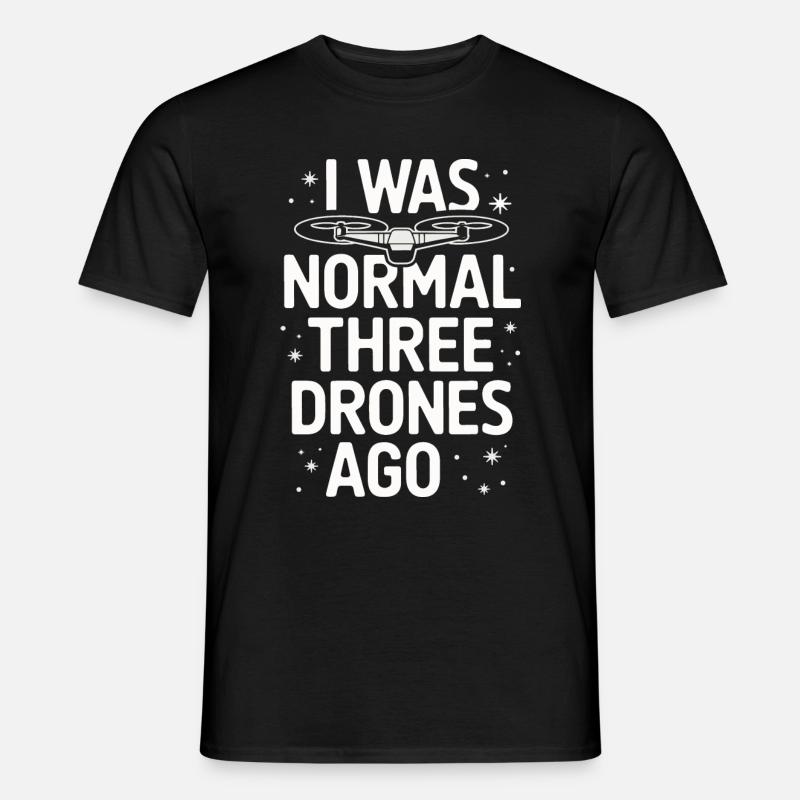 Drones Pilot Quadcopter Drone - Men’s T-shirt - black