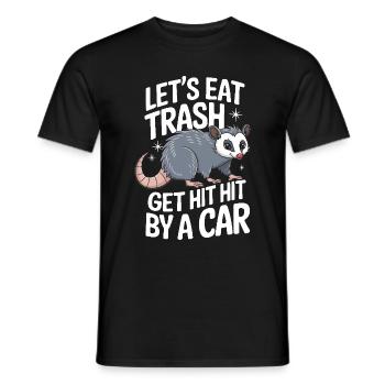 Opossum Possum Animal - Men's T-Shirt - black - Front - AI Model Male 178 light (178cm)