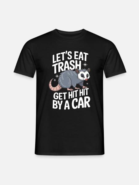 Opossum Possum Tier - Männer T-Shirt - Schwarz