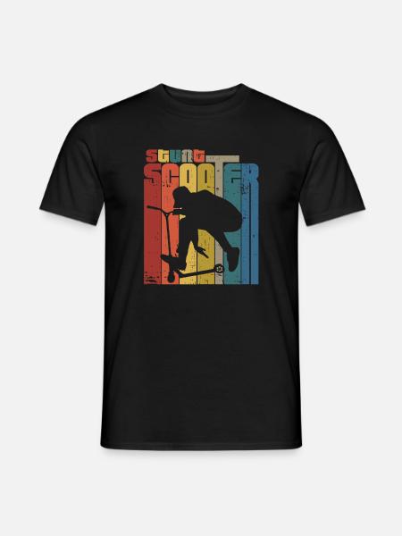 scooter retro - Men's T-Shirt - black