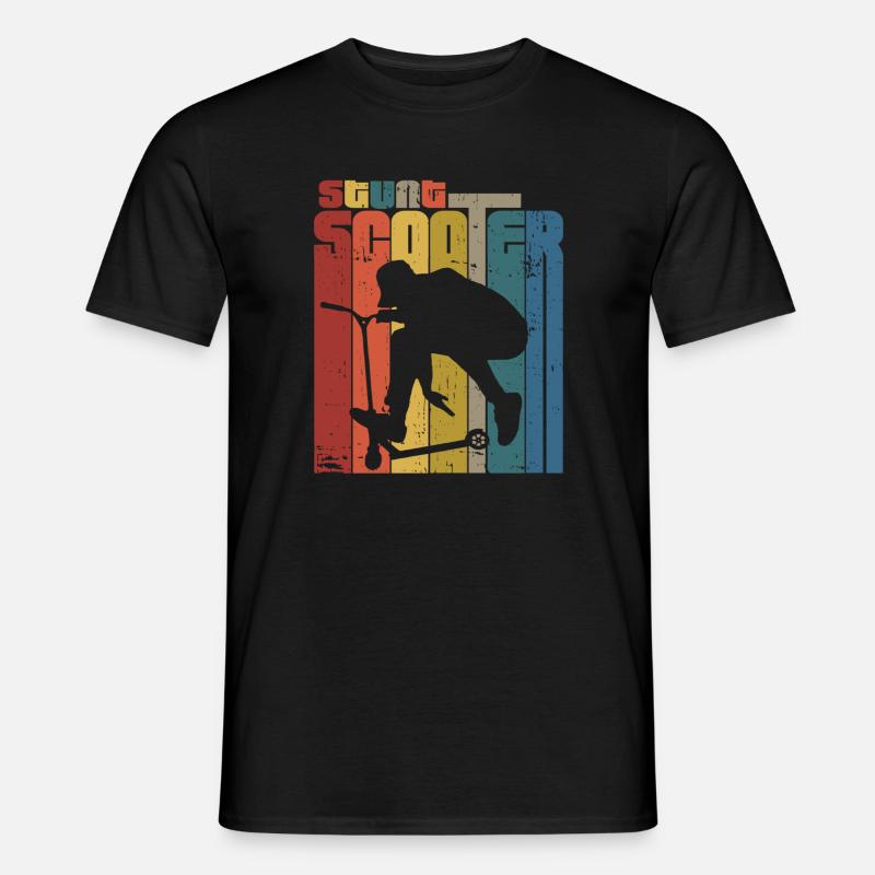scooter retro - Männer T-Shirt - Schwarz